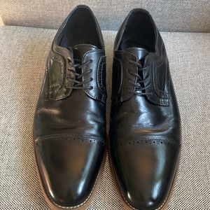 Stacy Adam’s black leather cap toe Oxford shoes men’s size 9 1/2